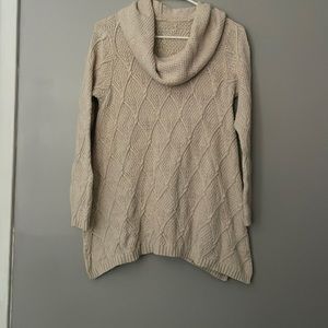 Beautiful soft cowl neck sweater. Size small. No tags in sweater. Light beige.